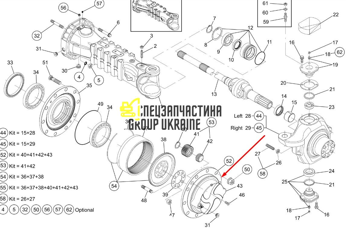 350-8580 Комплект держателей Caterpillar TH414