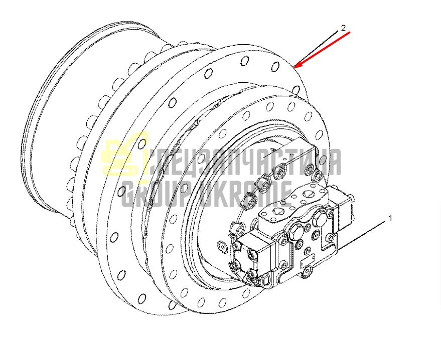 353-0562 Бортовий редуктор Caterpillar CAT 336