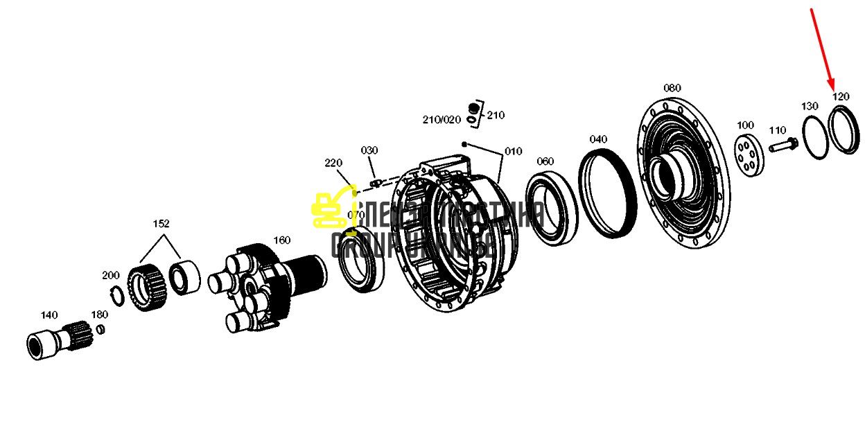 364-4381 (8603567, 4474351043) Крышка Caterpillar, ZF
