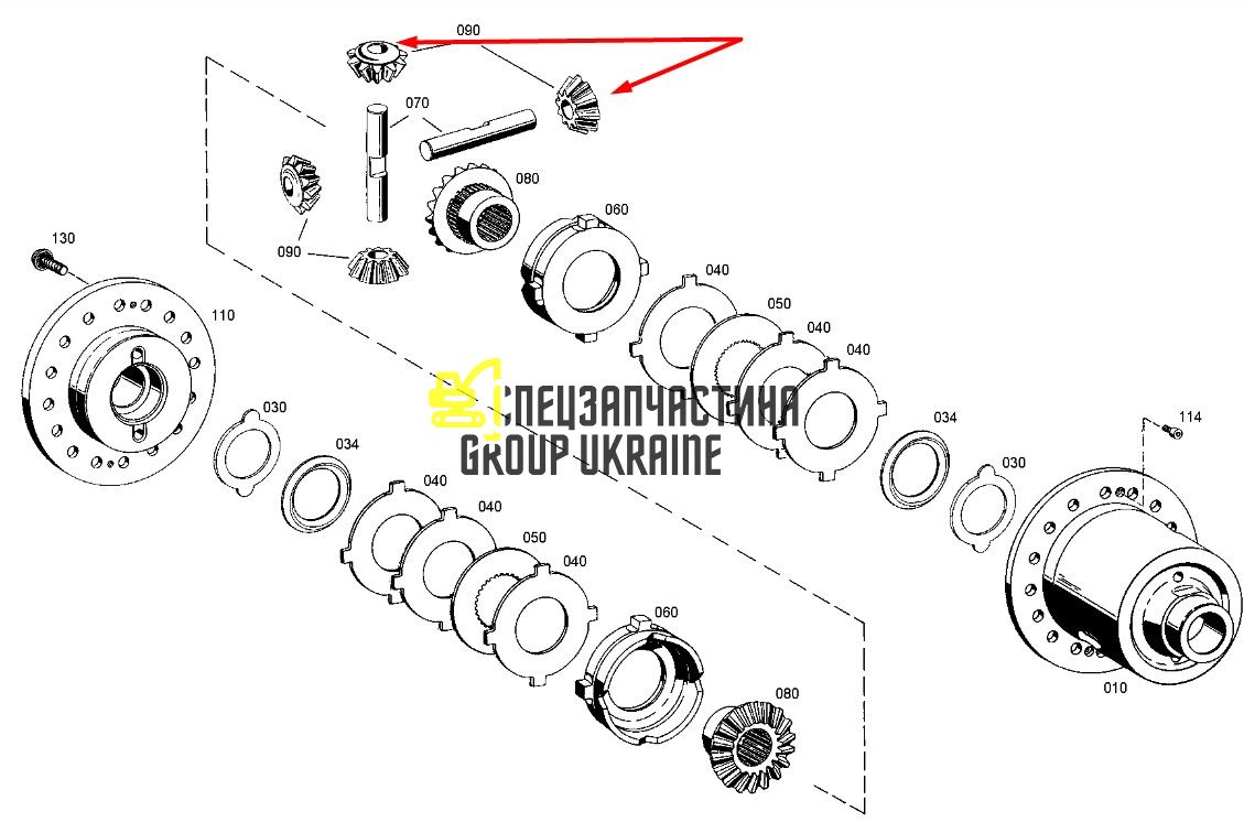 364-4410 (4061.316.169, 8131708, K9000259) Сателлит Caterpillar, ZF