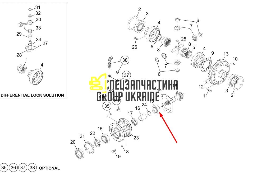 3853605 Подшипник Caterpillar 910, 914