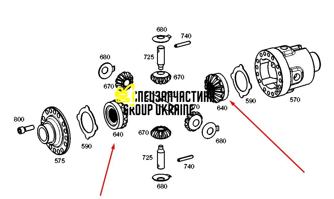 4162319 (4482330002) Зубчатый венец Caterpillar, ZF