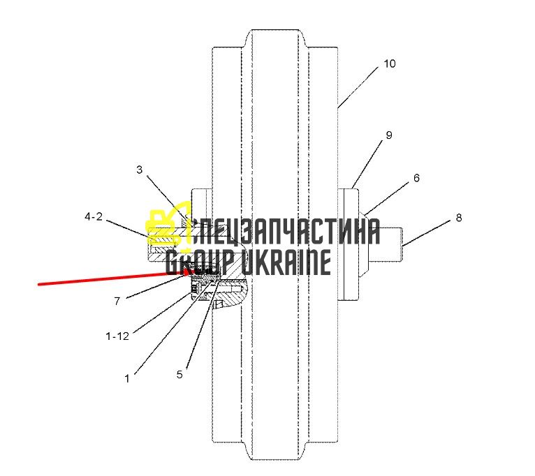 473-1457 Подвійне ущільнення Caterpillar D6