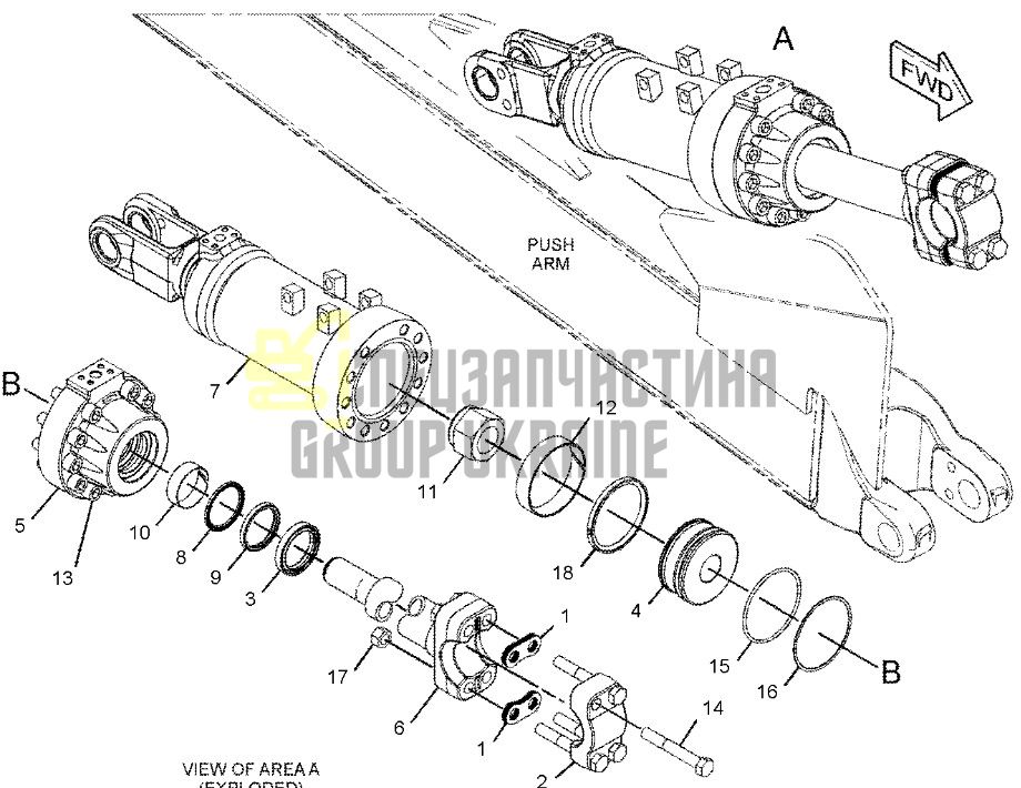 4J-6374 Втулка Caterpillar D6R