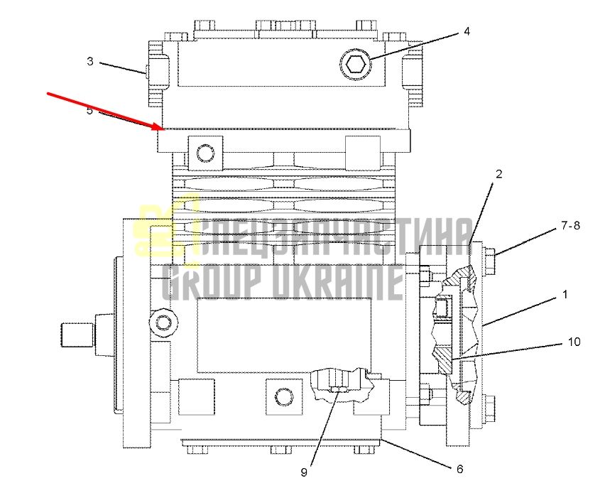 Caterpillar 4P-3977 Прокладка головки блока цилиндров