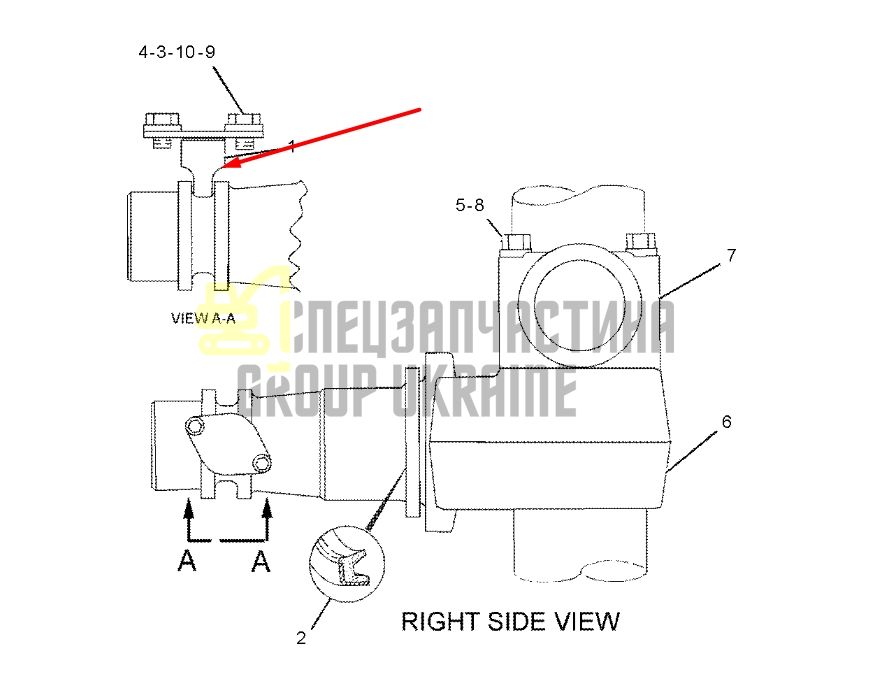 Купить Caterpillar 4T-4875 Палец рычажного механизма для D6