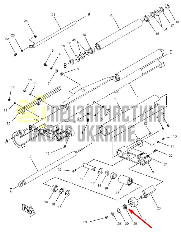 4D-0298 Самоцентрирующийся подшипник Caterpillar 120H, 12H NA, 140H NA, 14G, 14H