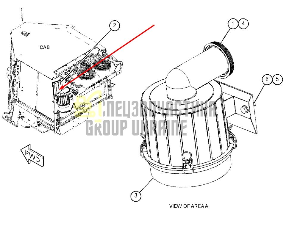 Купить Caterpillar 545-8339, 5458339 Воздушный фильтр кабины для D6, D7