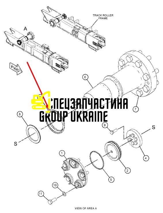 5G-9842 Уплотнение, кольцо Caterpillar D6