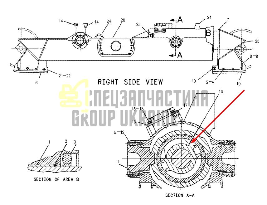 Caterpillar 7G5526 Натяжитель гусеницы для D6