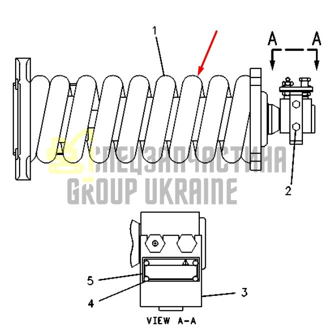 Caterpillar 7I7711 Натягувач гусениці для 322