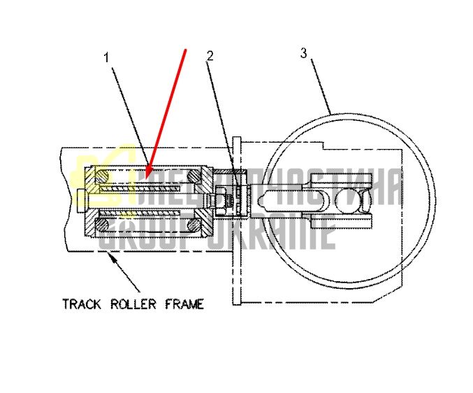 Caterpillar 7Y0773 Натяжитель гусеницы для 330