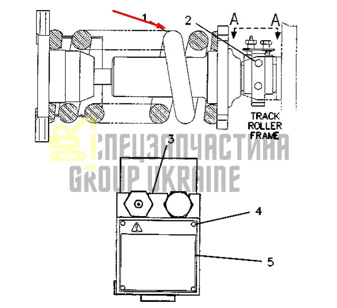 Caterpillar 7Y1602 Натяжитель гусеницы для 320
