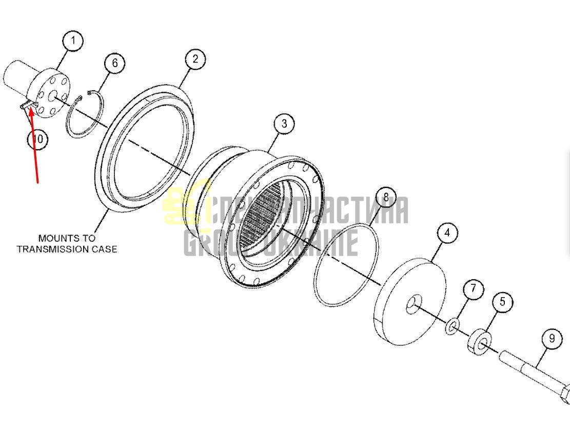 8C3347 Палец ролика Caterpillar 318