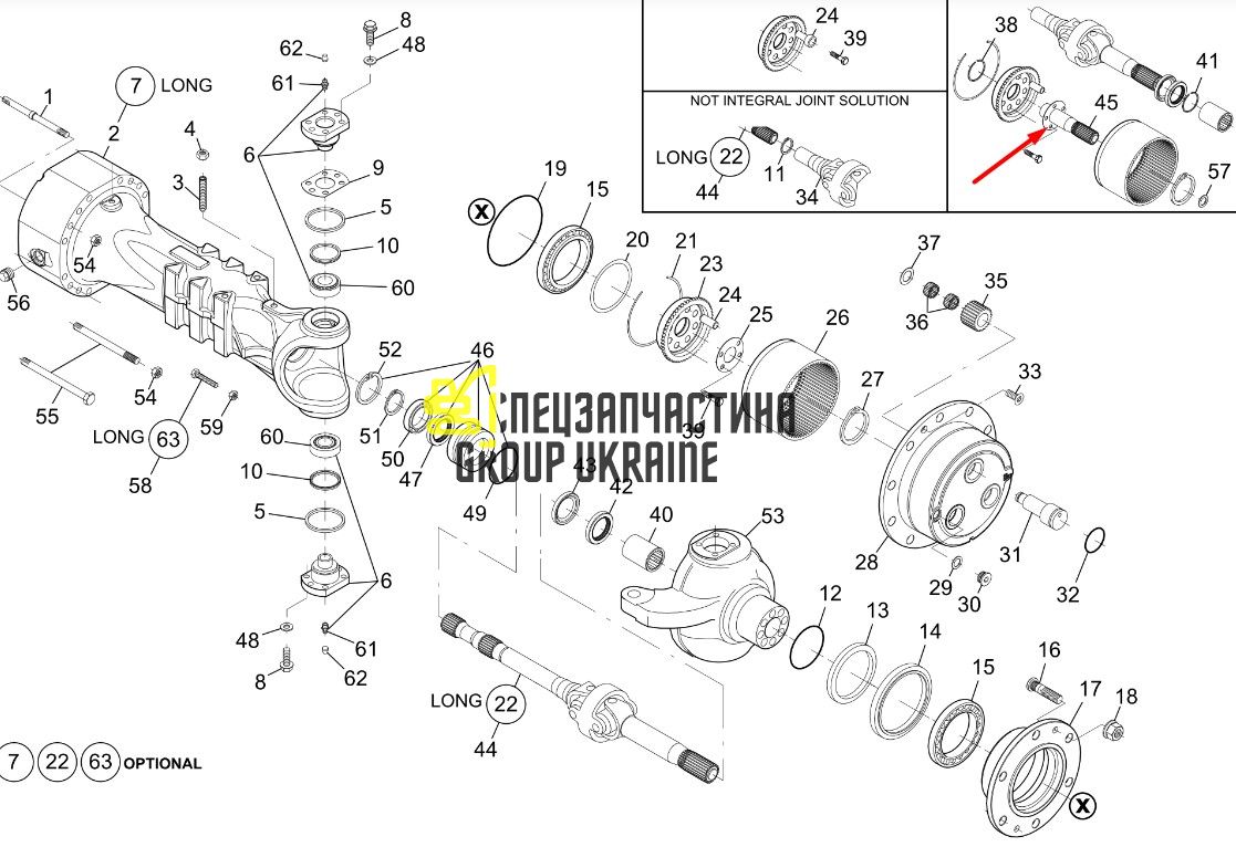 8I-4309 Солнечный вал Caterpillar TH83
