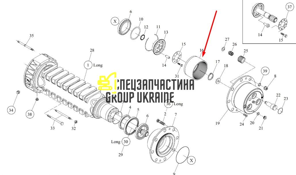 8I4310 Зубчатый венец Caterpillar TH83