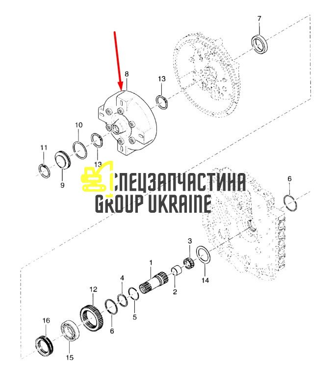 8I4357 Преобразователь Caterpillar TH83