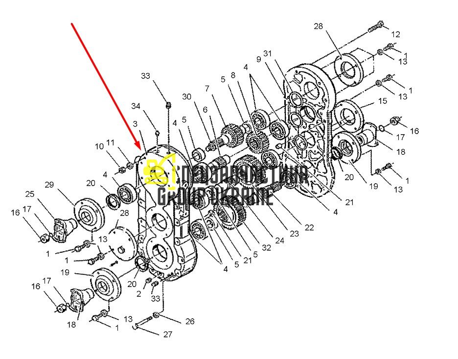 8I4431 Корпус Caterpillar TH83