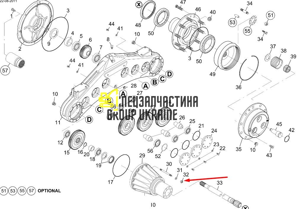 8I4438 Гайка Caterpillar TH83