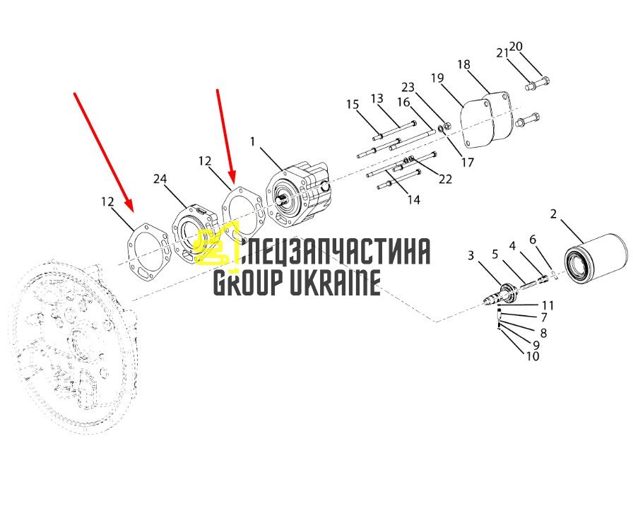 8I4457 Прокладка КПП Caterpillar TH83