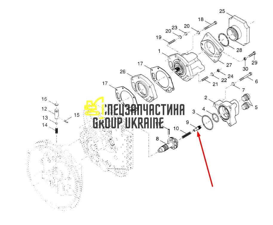 8I4463 Поршень КПП Caterpillar TH83