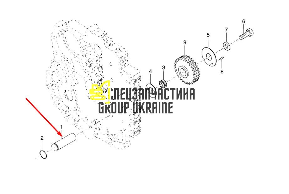 8I4470 Вал шестерни Caterpillar TH83