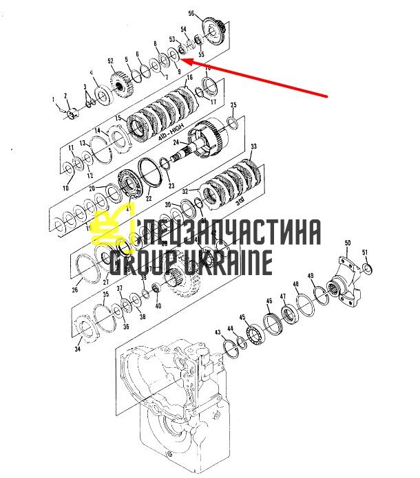 8I-4479 Упорная шайба КПП Caterpillar TH83