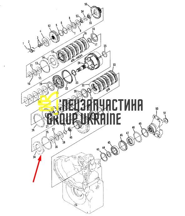 8I-4482 Диск фрикционный КПП Caterpillar TH83