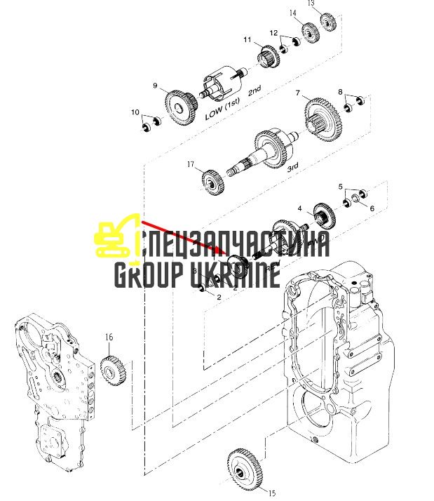 8I4495 Подшипник шестерни КПП Caterpillar TH83