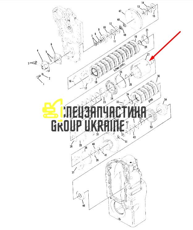 8I4548 Вал шестерни КПП Caterpillar TH83