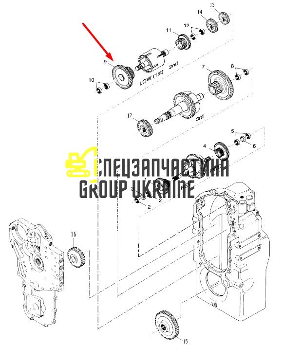 8I4550 Подшипник шестерни КПП Caterpillar TH83