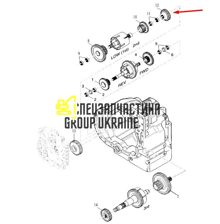 8I4552 Шестерня Caterpillar TH83
