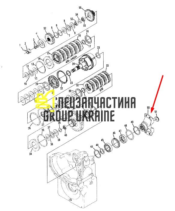 8I-4556 Фланец в сборе TH83