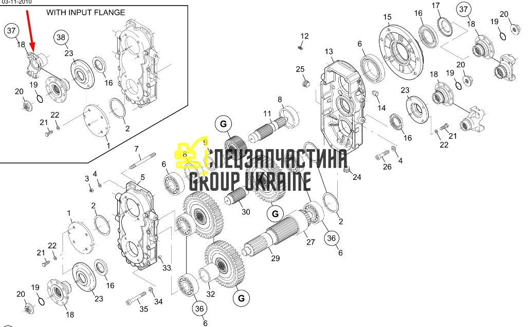 8I4593 Фланец Caterpillar TH83