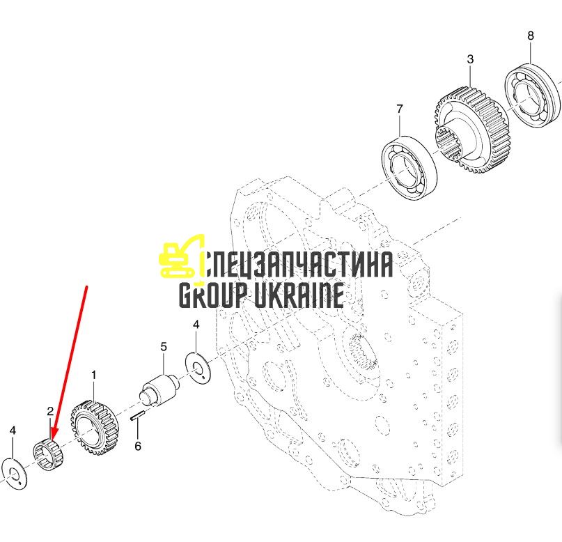 8I4419 Игольчатый подшипник Caterpillar TH83