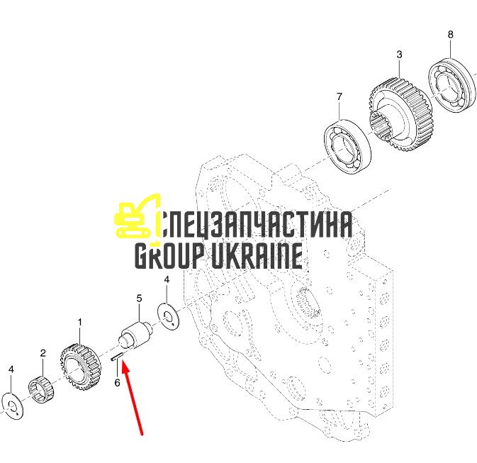 8I4424 Ведомый вал Caterpillar TH83