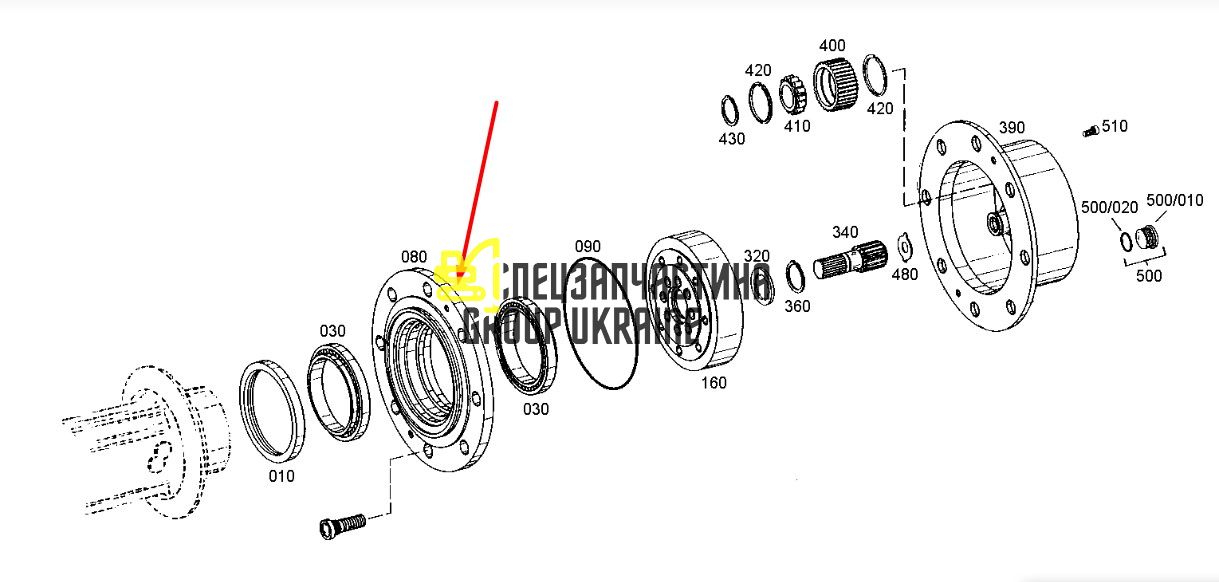 8U5691 (4472373224) Ступица Caterpillar, ZF