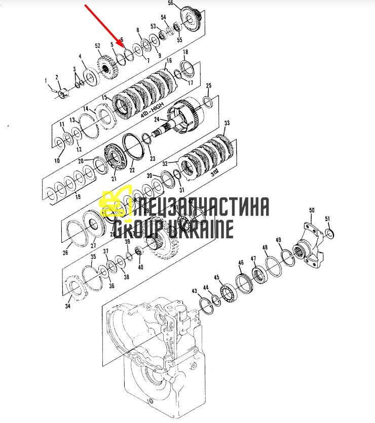 8I-4528 Кольцо КПП Caterpillar TH83