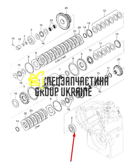 8I-4549 Цилиндрический роликовый подшипникник Caterpillar TH83