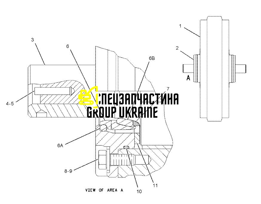 9P-1360 Підшипник Caterpillar D6