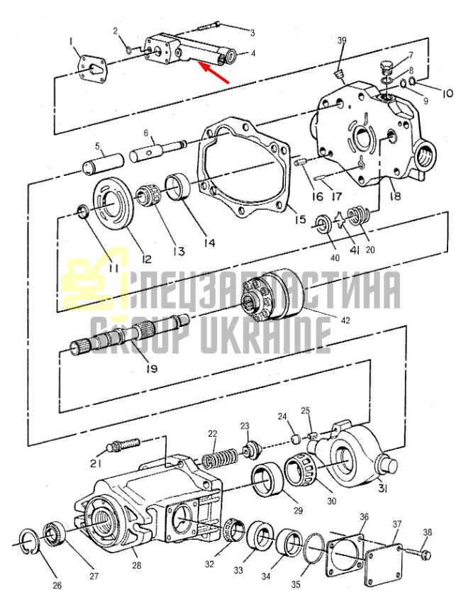 Caterpillar 9T6859 Клапан в сборе для D4, D5