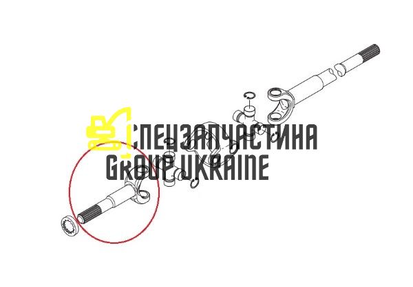 40821 (134217, 131311, 134325, 3476312M1, 37700420870) Полуось Carraro