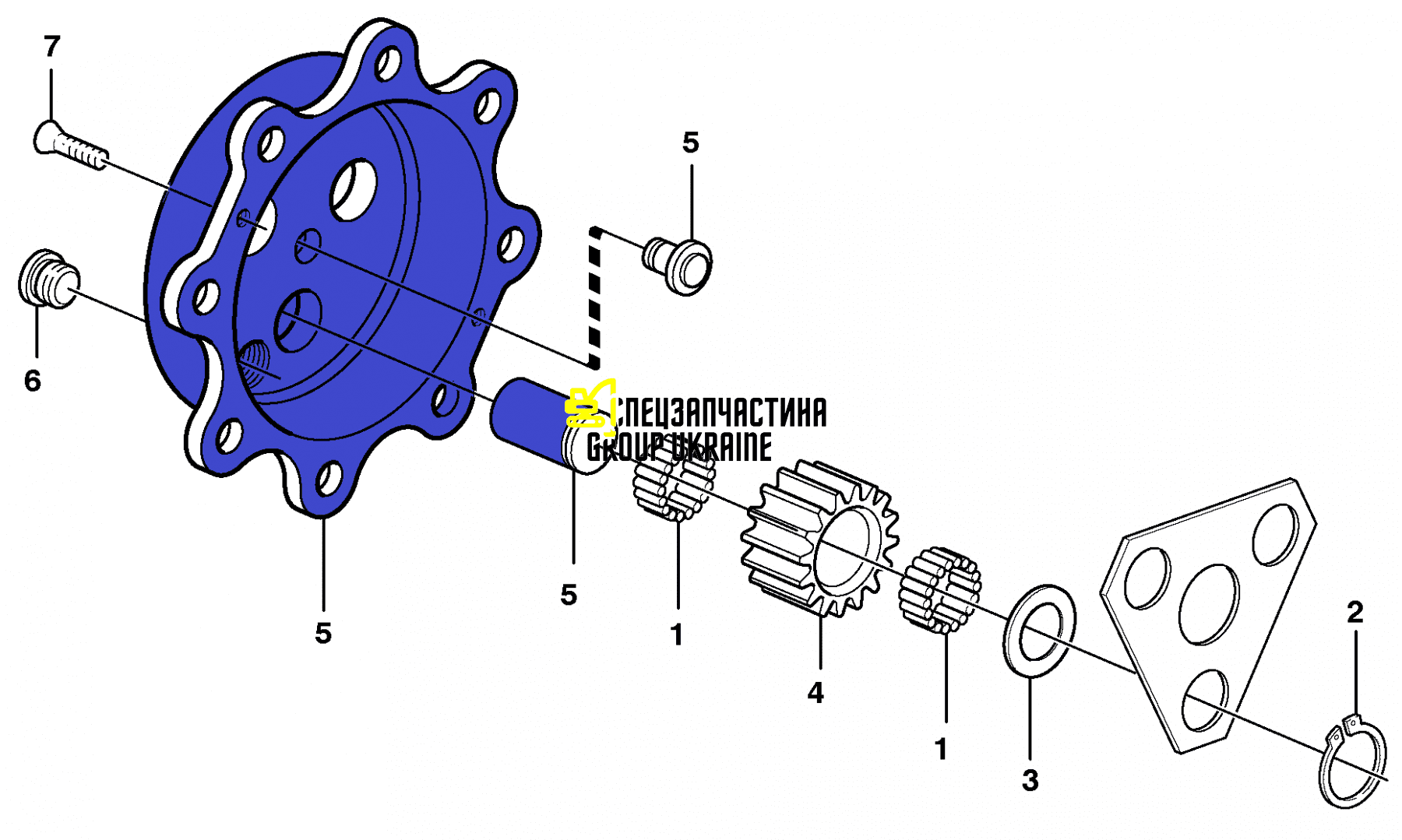 066855, 66855 Крышка бортового редуктора CARRARO