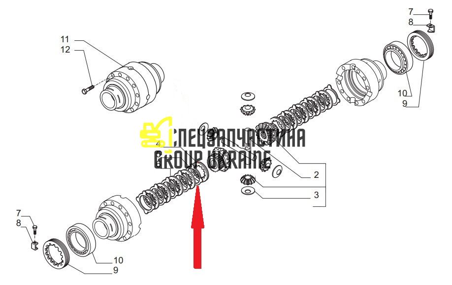 110643 (83930408, 9A0110643, 1966155C1, 9966309, 501503) Диск фрикционный Carraro