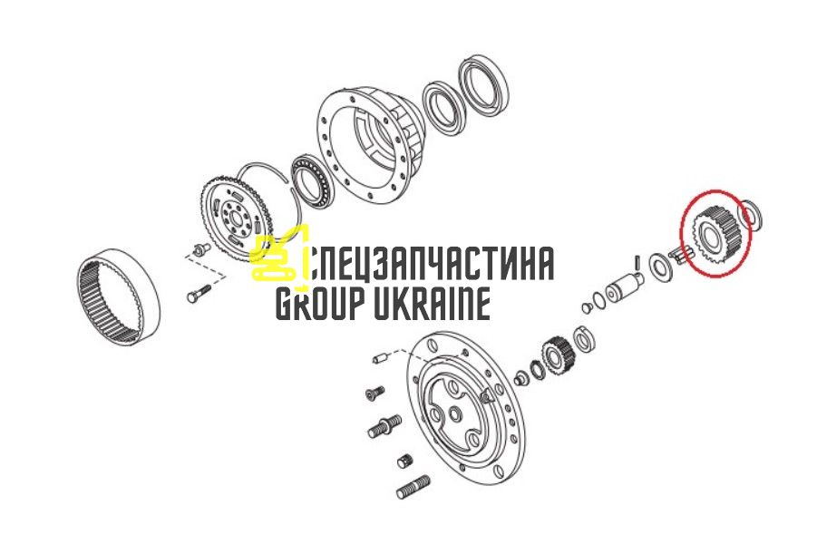 115643 (3475594M1, 3215360, 83952541, 3215360, 9968080, CA0115643) Сателлит Carraro Z=15