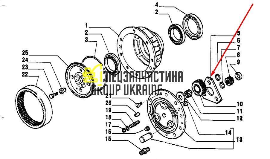 116458 (3523073M1, 83957883, CA0116458) Упорная шайба Carraro