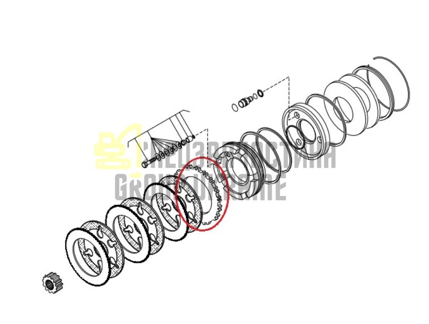 Купить Carraro 136644 (237022A1, 204-3091, 85808317, 086193396M1, 11988608) Тормозной диск