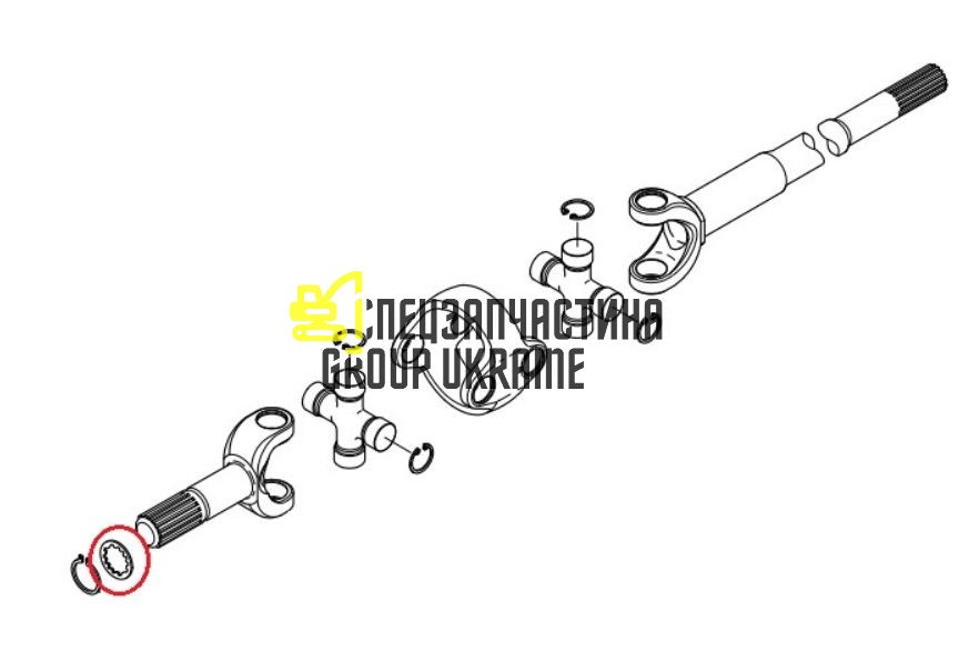 028284 (81878503, CA115633, 1-33-742-758) Иголки подшипника Carraro