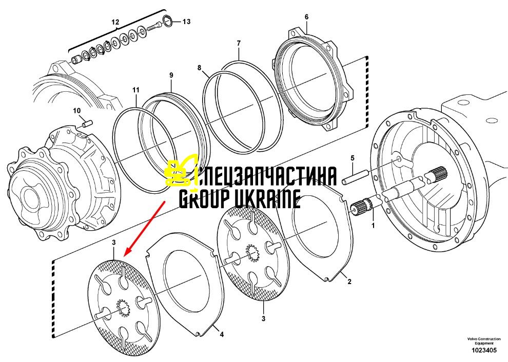 Фрикционный диск CA0148795 Komatsu