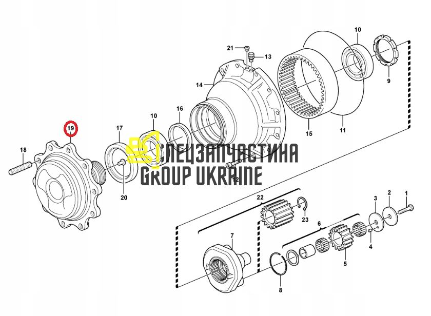 11716611, VOE11716611, 148482 Крышка ступицы для экскаваторов-погрузчиков VOLVO BL61+, BL71+, BL61B, BL71B